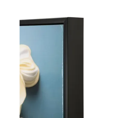 MALOWANY OBRAZ NA PŁÓTNIE LAKIEROWANY NARCY -B- W RAMIE 82X4X82 cm